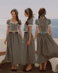 Cottage Girl Diary Navy Skirt