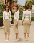 Daisy Bouquet Knit skirt