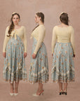Curve&Plus Flower Vine Novel Knit Cardigan