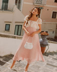 Honeyed Peach Bloom Dress