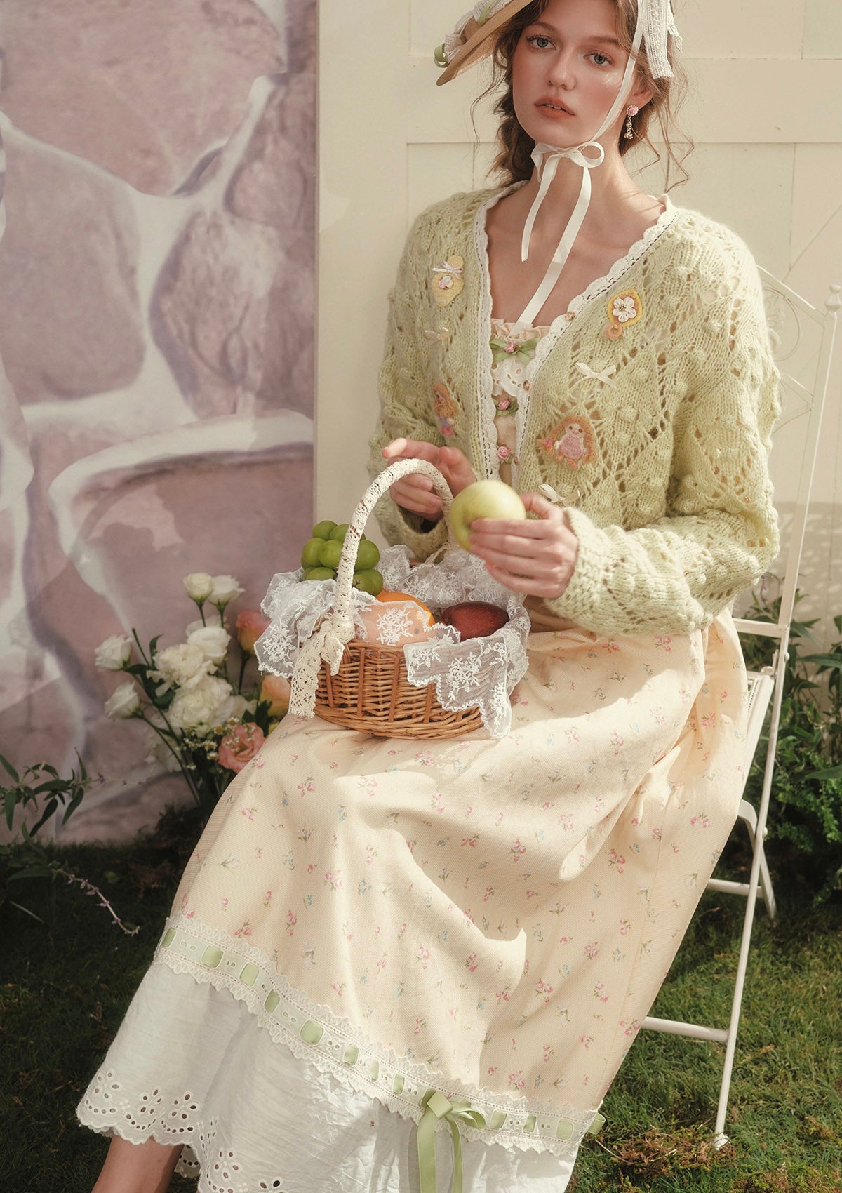 Curve&Plus Perfume Dollhouse Knit Cardigan