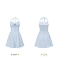 Blue Gingham Sweetheart Dress