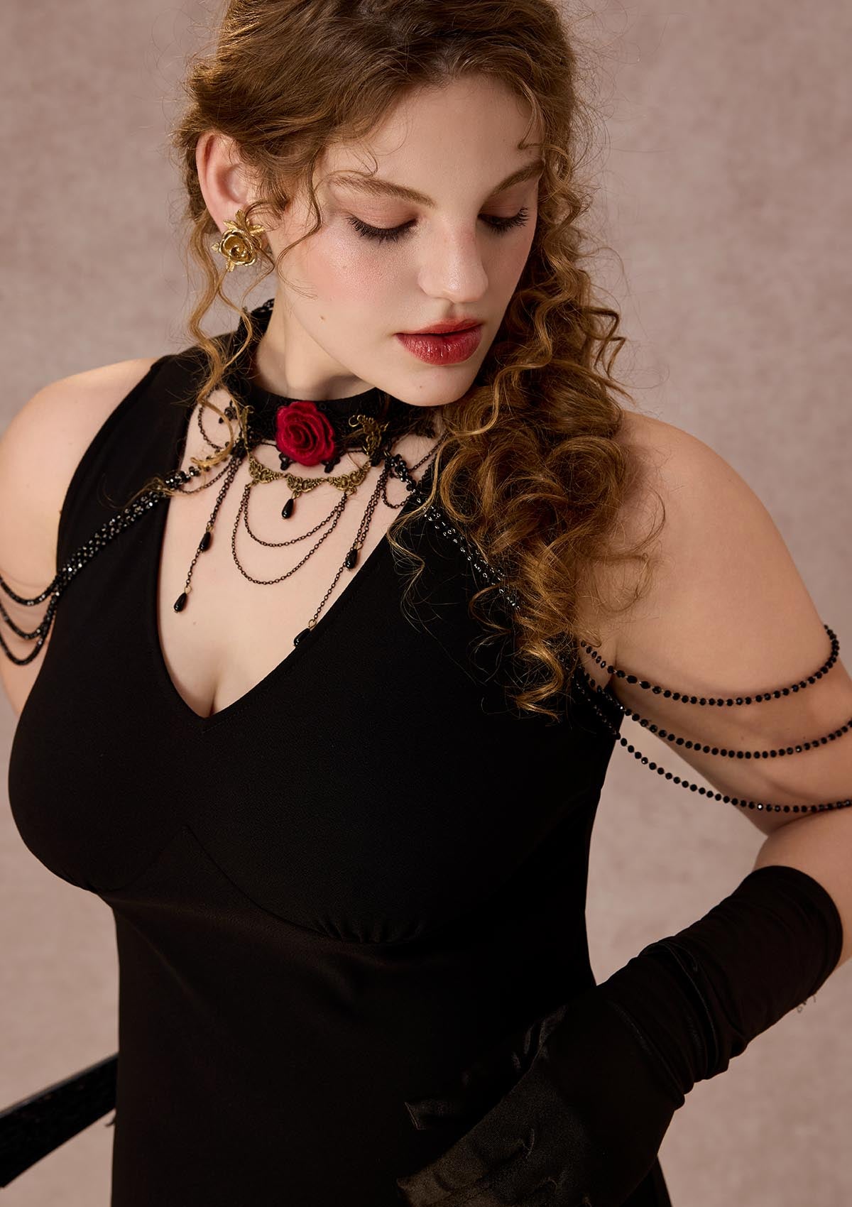 Curve&Plus Crimson Temptation Dress