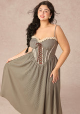 Curve&Plus Bear Date Dress（Long)