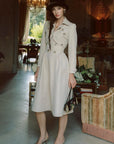 Cream Tea Trench Coat
