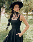 Beyond Campus Black Dress(Long)