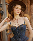 Cowgirl On The Run Denim Corset