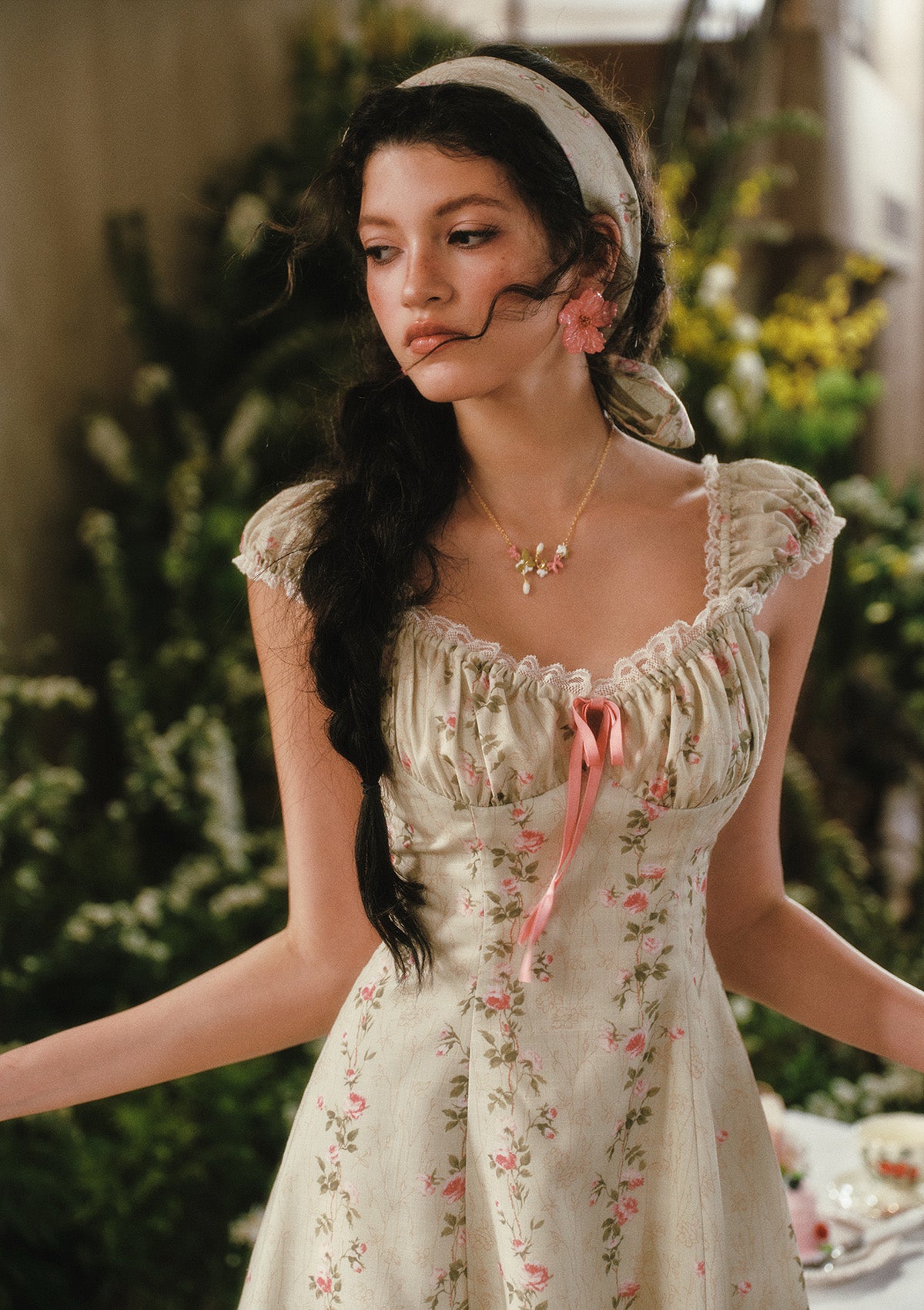 Meadow Vine Corset Dress (Short)