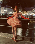 Crimson Velvet Waltz Dress