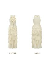 Gilded Feather Fan Corset Dress