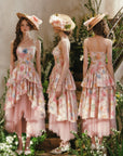 Blazing Cloud Blossom Corset Dress