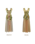 Eucalyptus Whispered by Wind Corset Dress