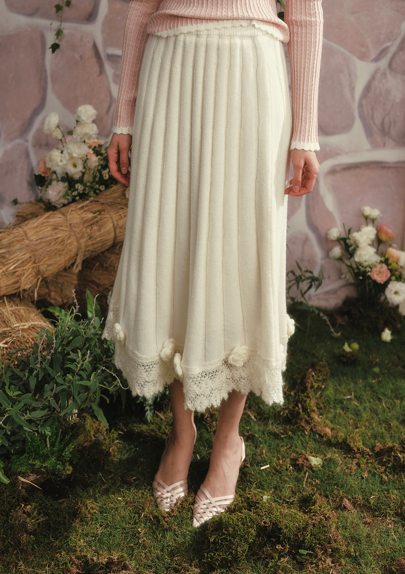 Berry Yogurt Knit Skirt