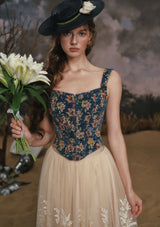 Azure Flower Fair Corset