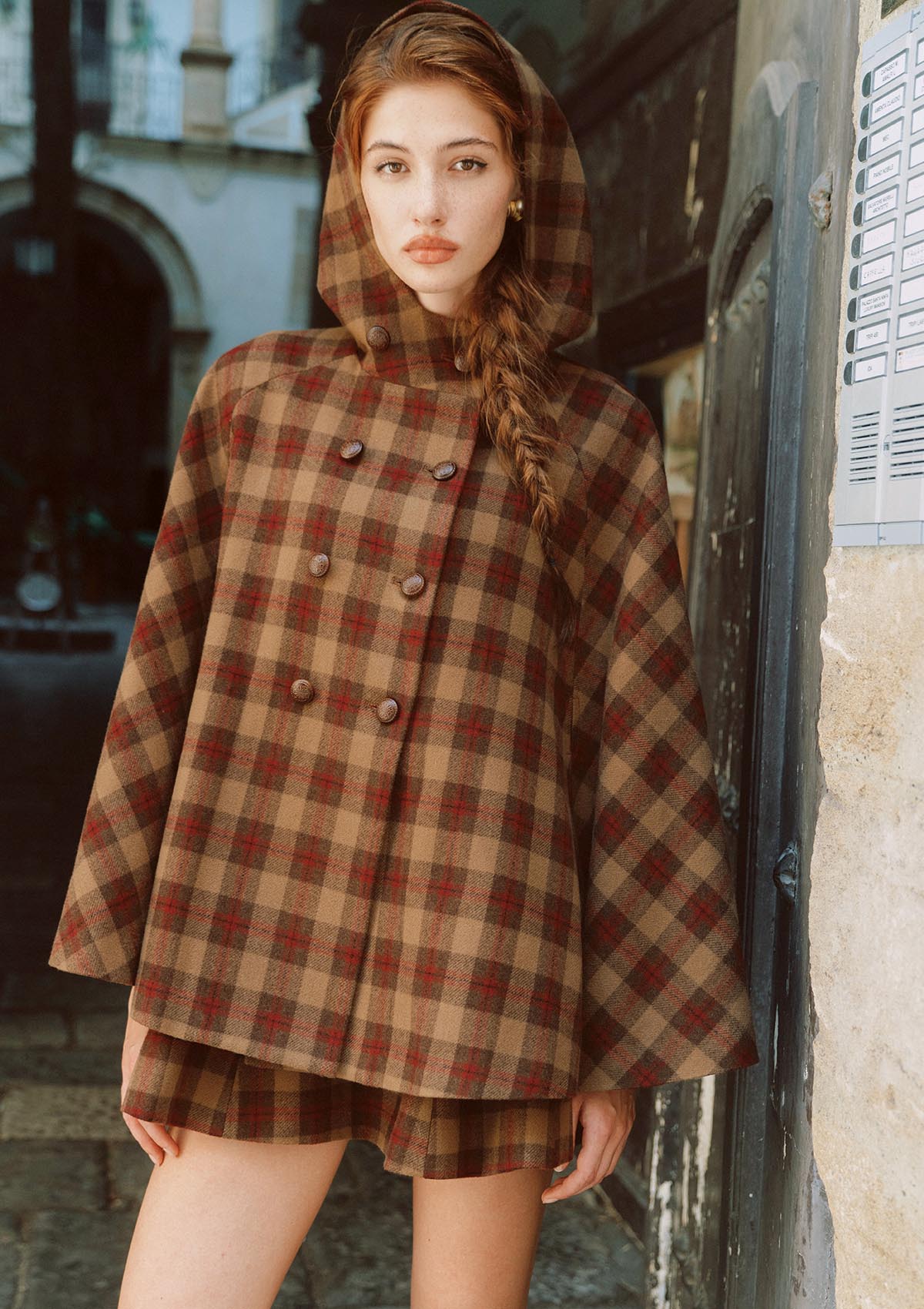 Tartan Majesty Cape Coat