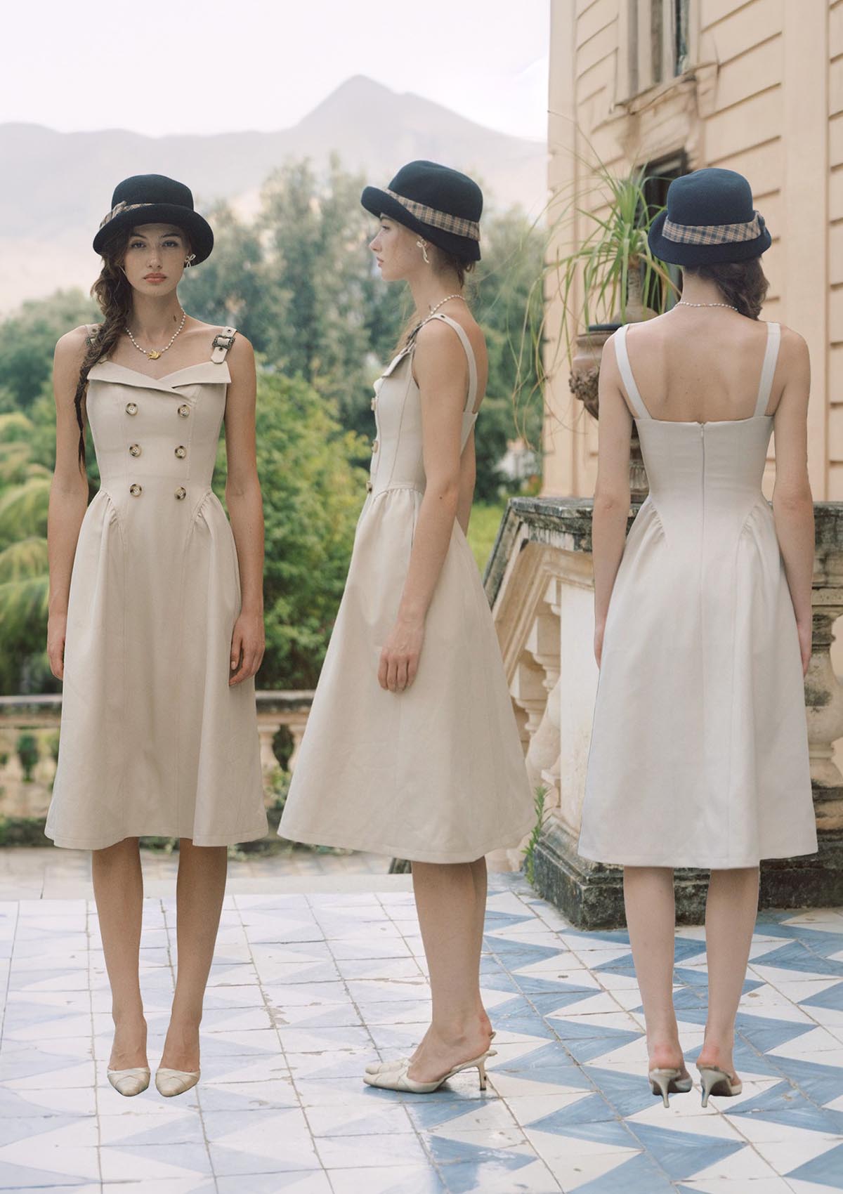 Cream Tea Trench Dress
