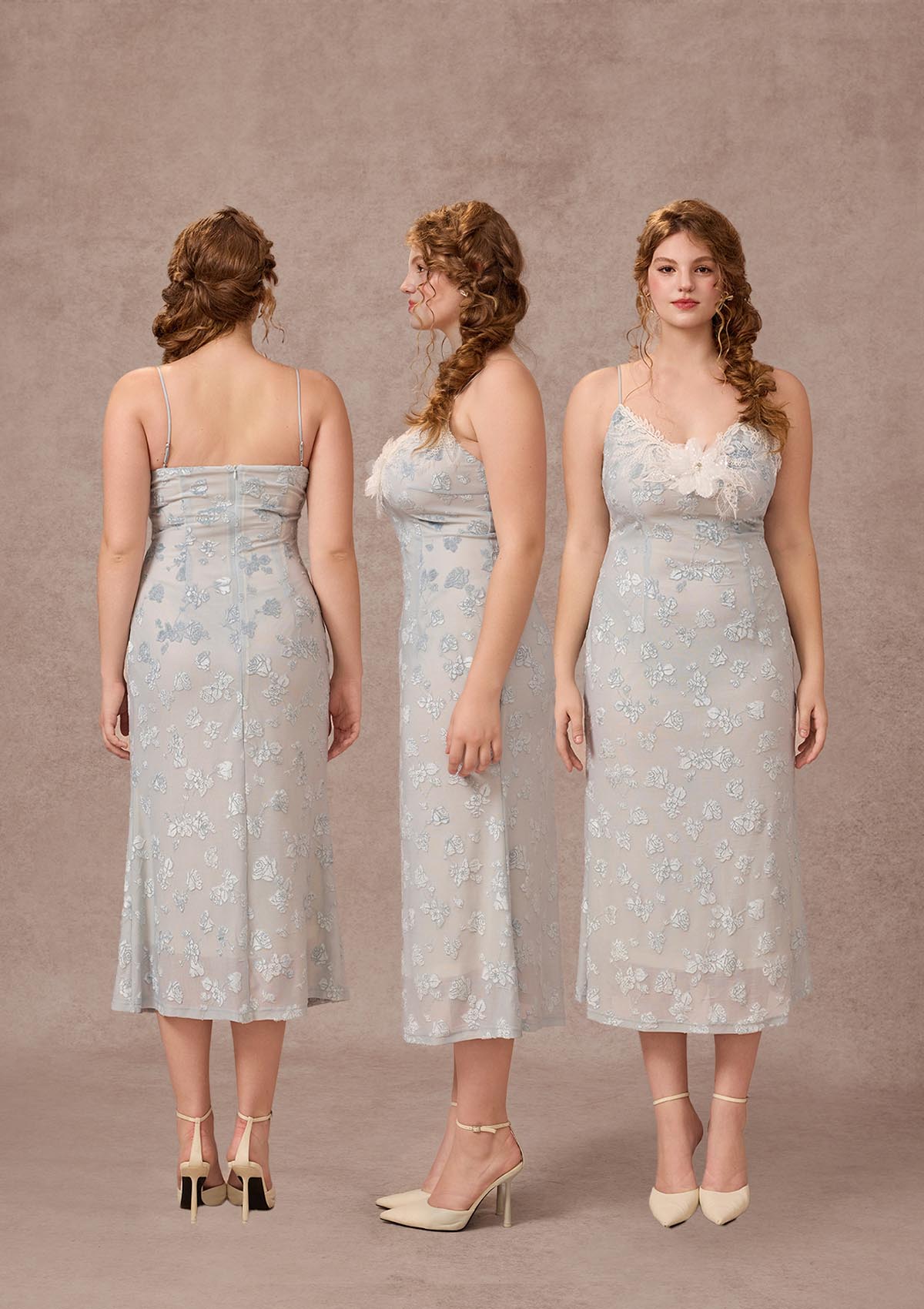 Curve&Plus Swan In The Late Summer Dress