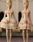 Poem of Bygone Days Puffy Mini Dress