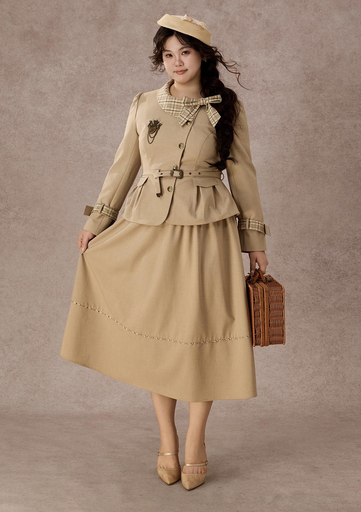 Curve&Plus British Voyage Skirt