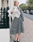 Lundenwic Plaid Tale A-Line Blouse