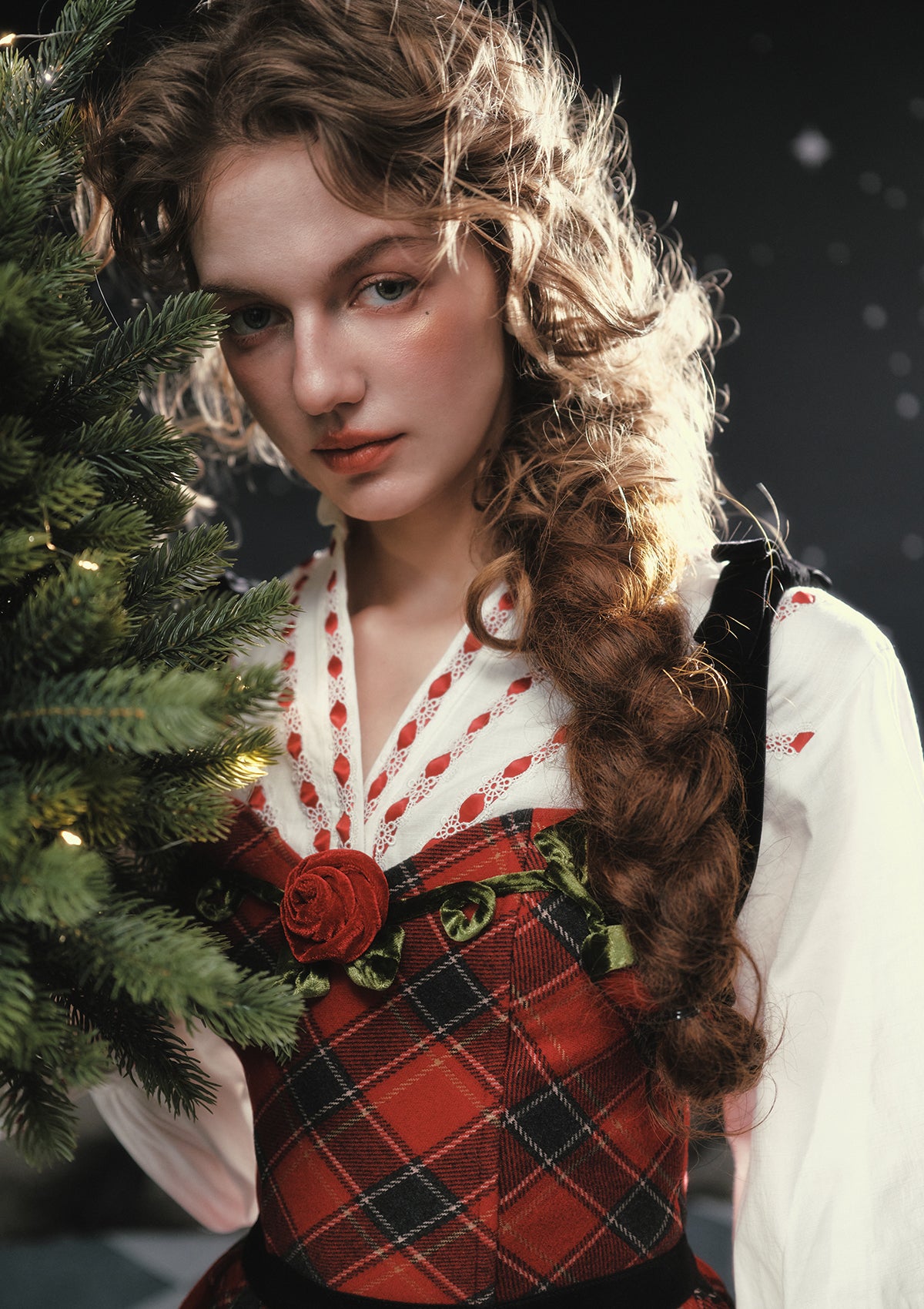 Rose Canelé Korsettkleid
