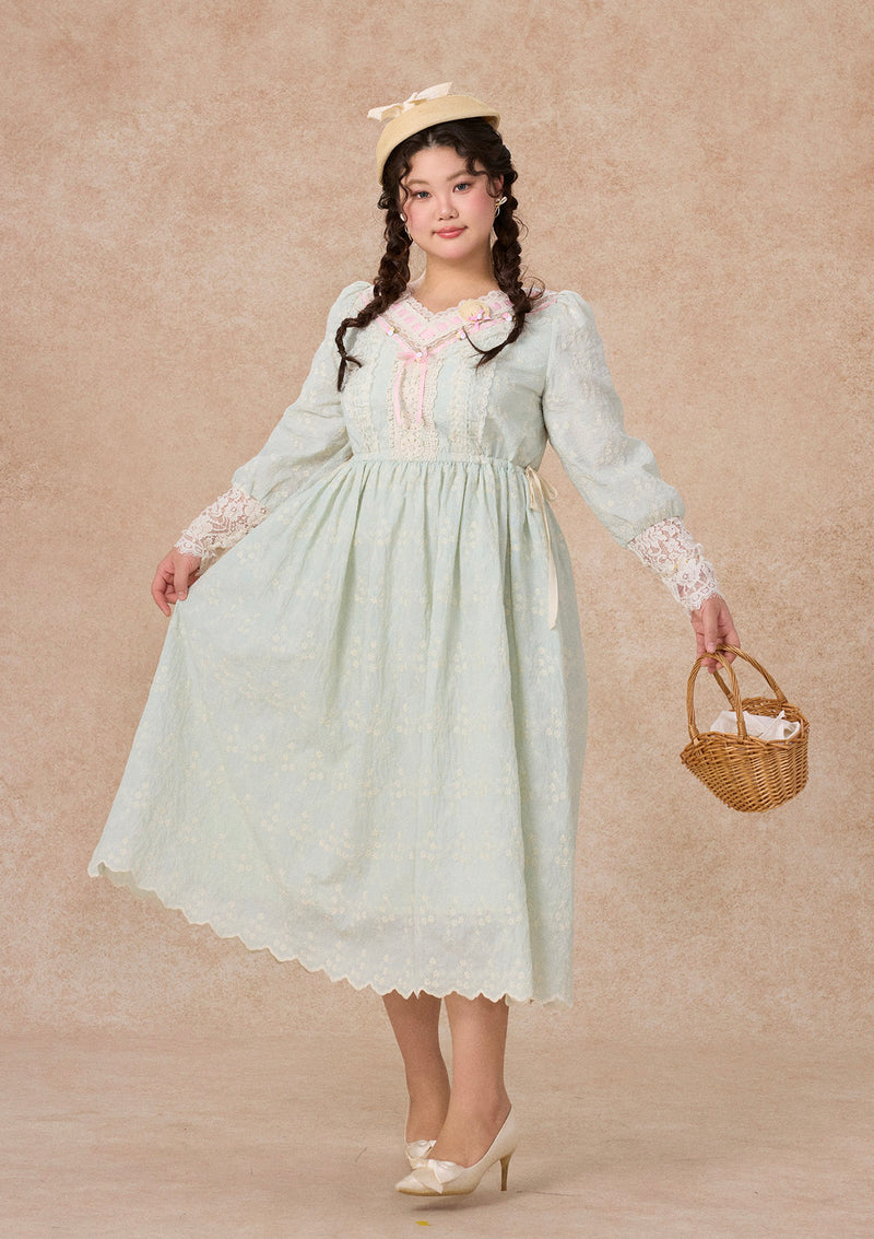 Curve&Plus Outing Straw Hat Dress