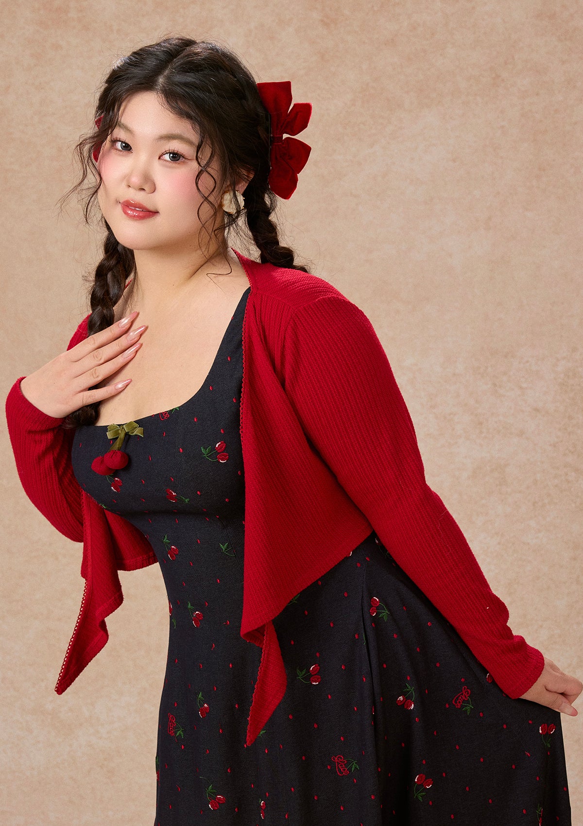 Curve&amp;Plus Cherry Cowgirl Dress