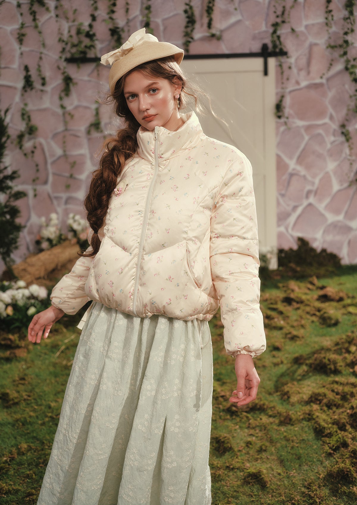 Winter Garden Down Jacket (White)