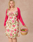 Curve&Plus Corn Poppy Cardigan