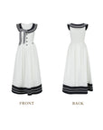Sailor Love Letter Dress (Navy)