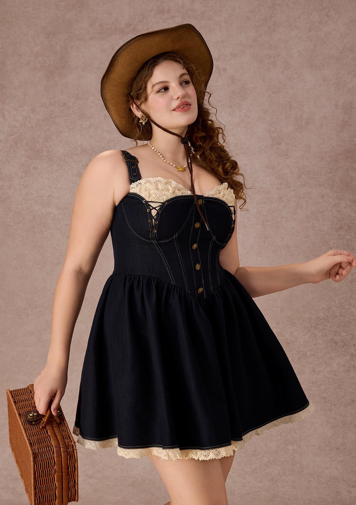 Curve&Plus Berry Buccaneer Dress(Short)