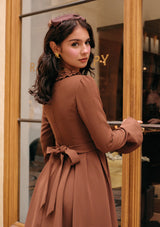 Classic Black Coffee Corset Dress