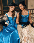 Sapphire Corset Gown - Structured silhouette evening gown