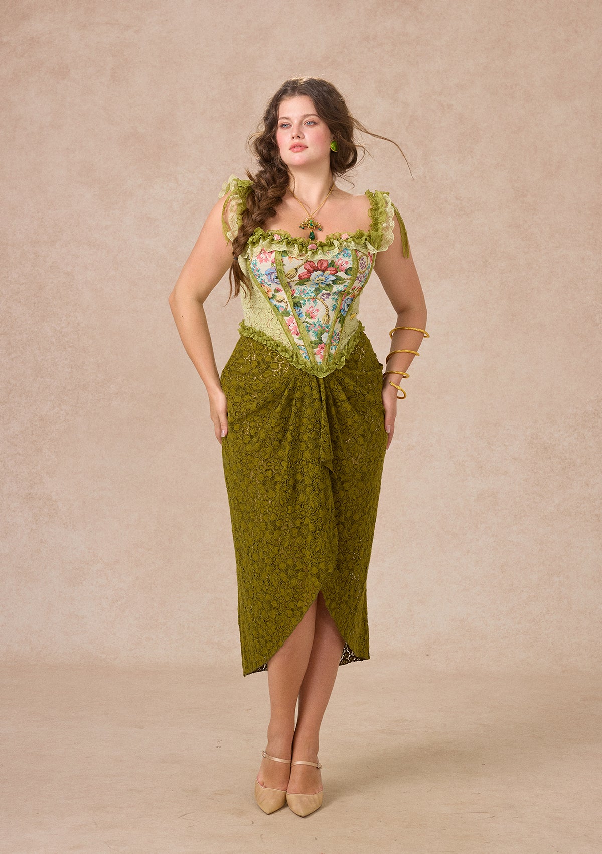 Curve&Plus Forest Elf Princess Corset