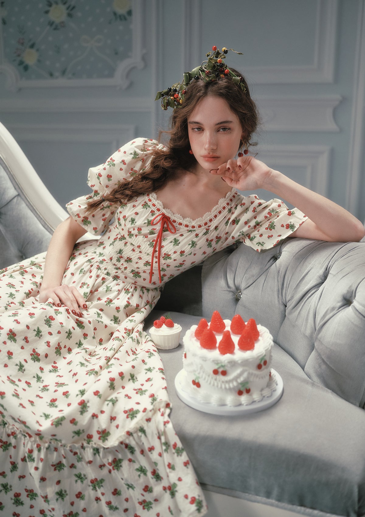 Wild Strawberry Paradise  Dress