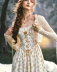 Misty Tangerine Grove Corset Dress
