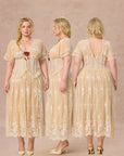 Curve&Plus Wild Thorn Rose Corset Dress
