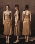 Candlelight Golden Butterfly Dress