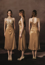 Candlelight Golden Butterfly Dress