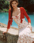Petite Vase Knit Dress – Pomegranate