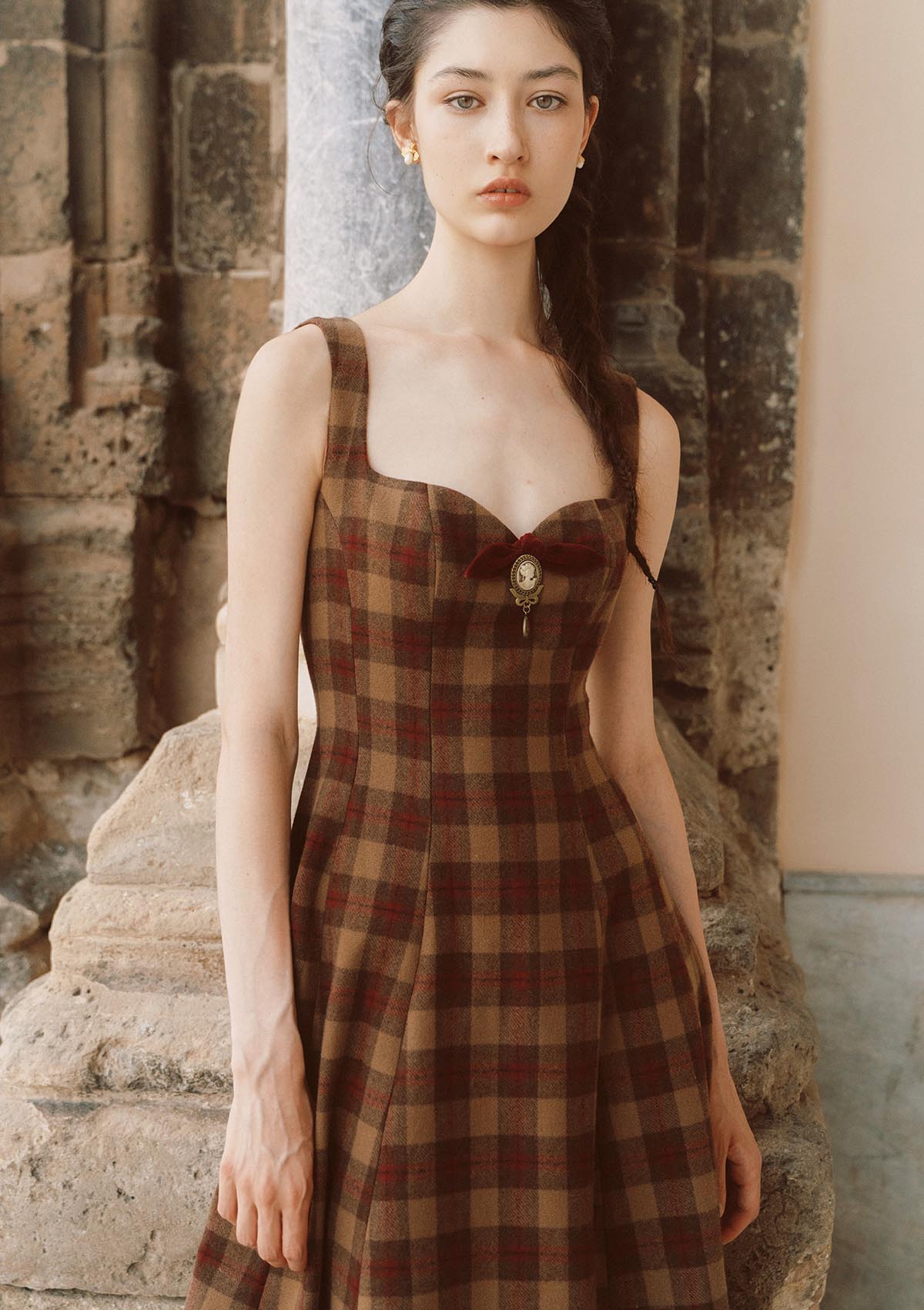 Tartan Majesty Maxi Dress