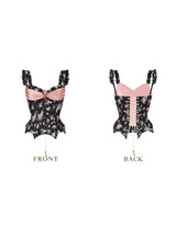 Night Feast Pink Crystal Corset