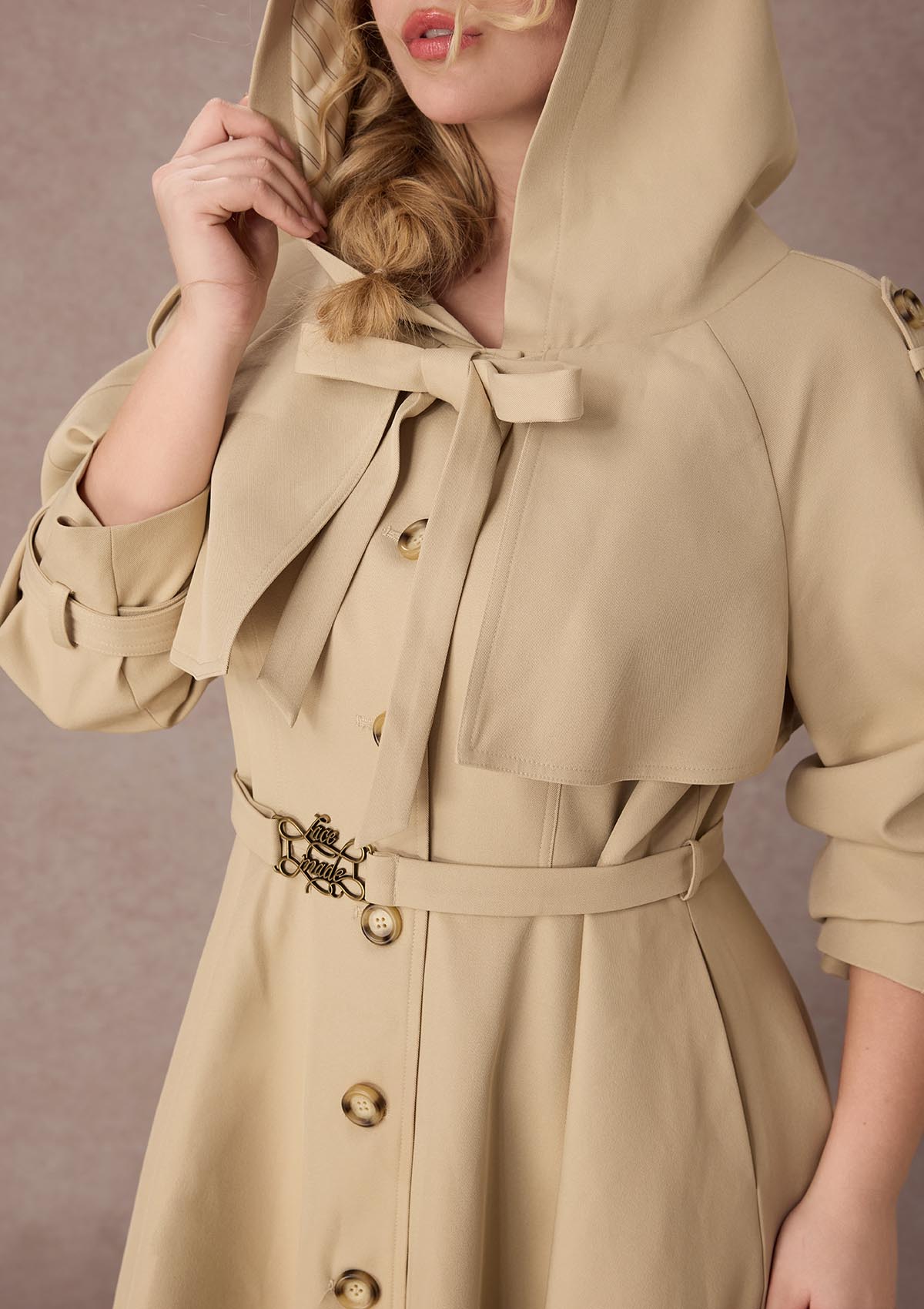 Curve&amp;Plus Western Road Trench Coat
