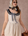 Curve&Plus Sailor Love Letter Dress（Navy）