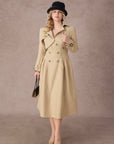 Curve&Plus Cream Tea Trench Coat