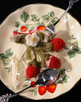 Haarspange Mont Blanc Erdbeere Gestrickt