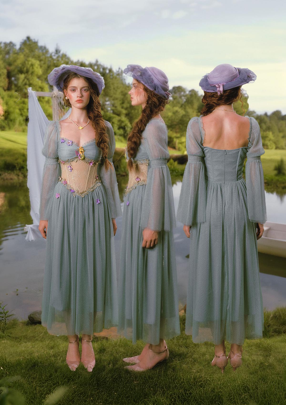 Turquoise Siren Corset Dress