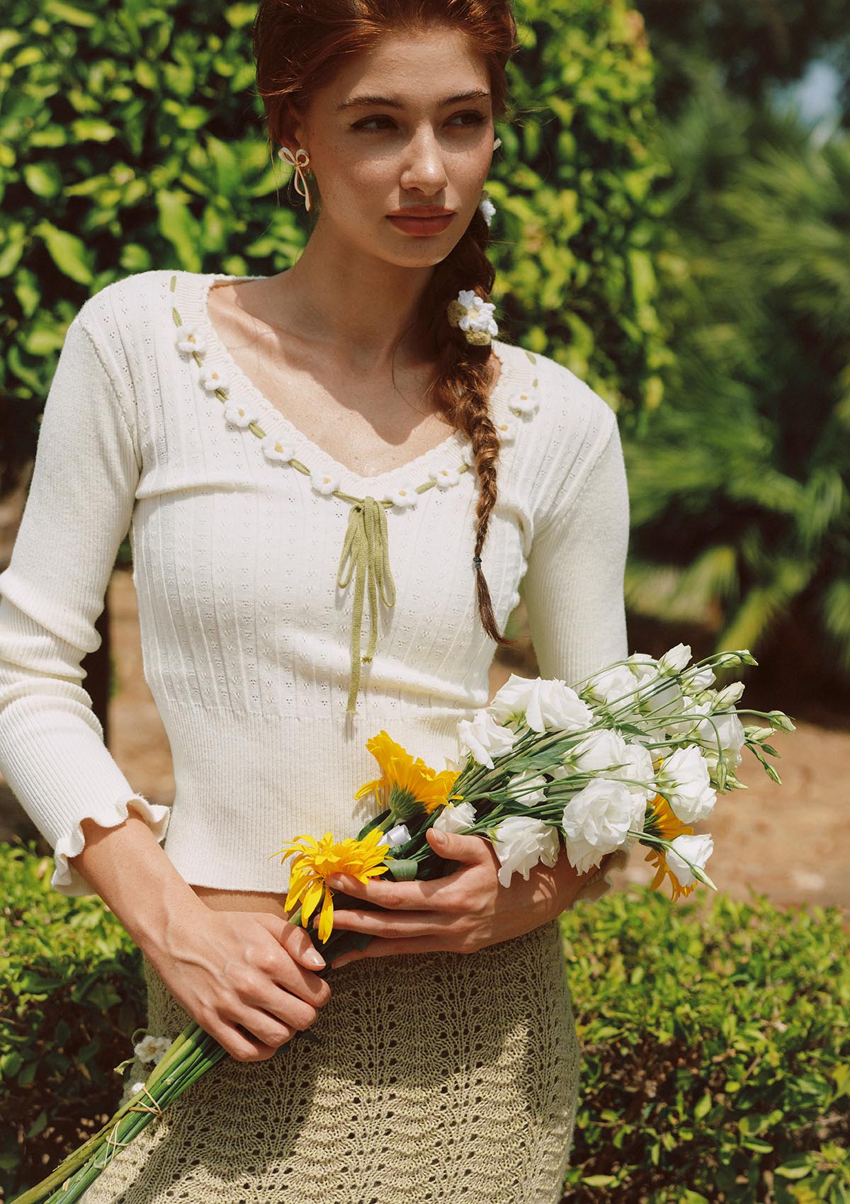 Daisy Bouquet Knit Top
