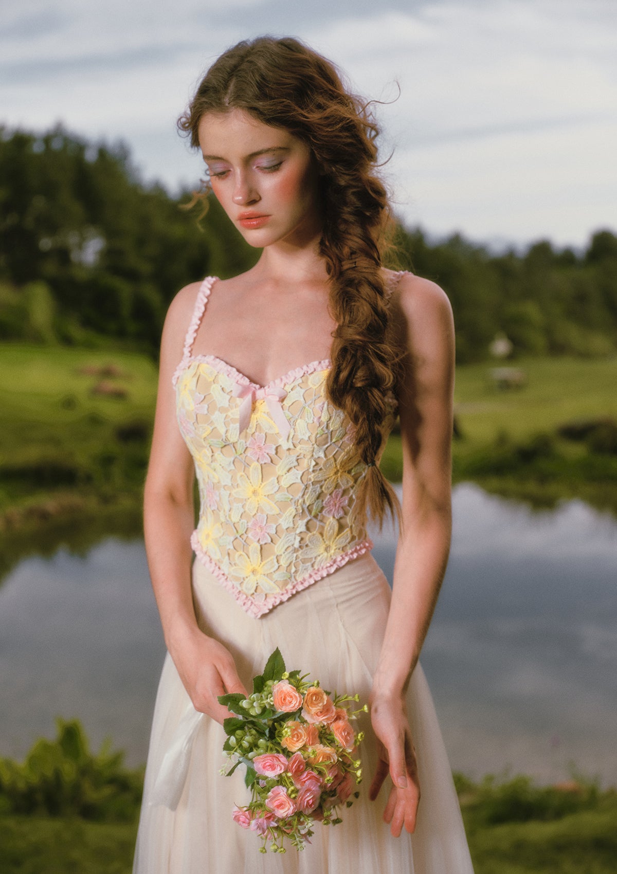 Rainbow Bloom Rhyme Corset