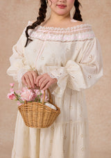 Curve&Plus White Camellia Dress